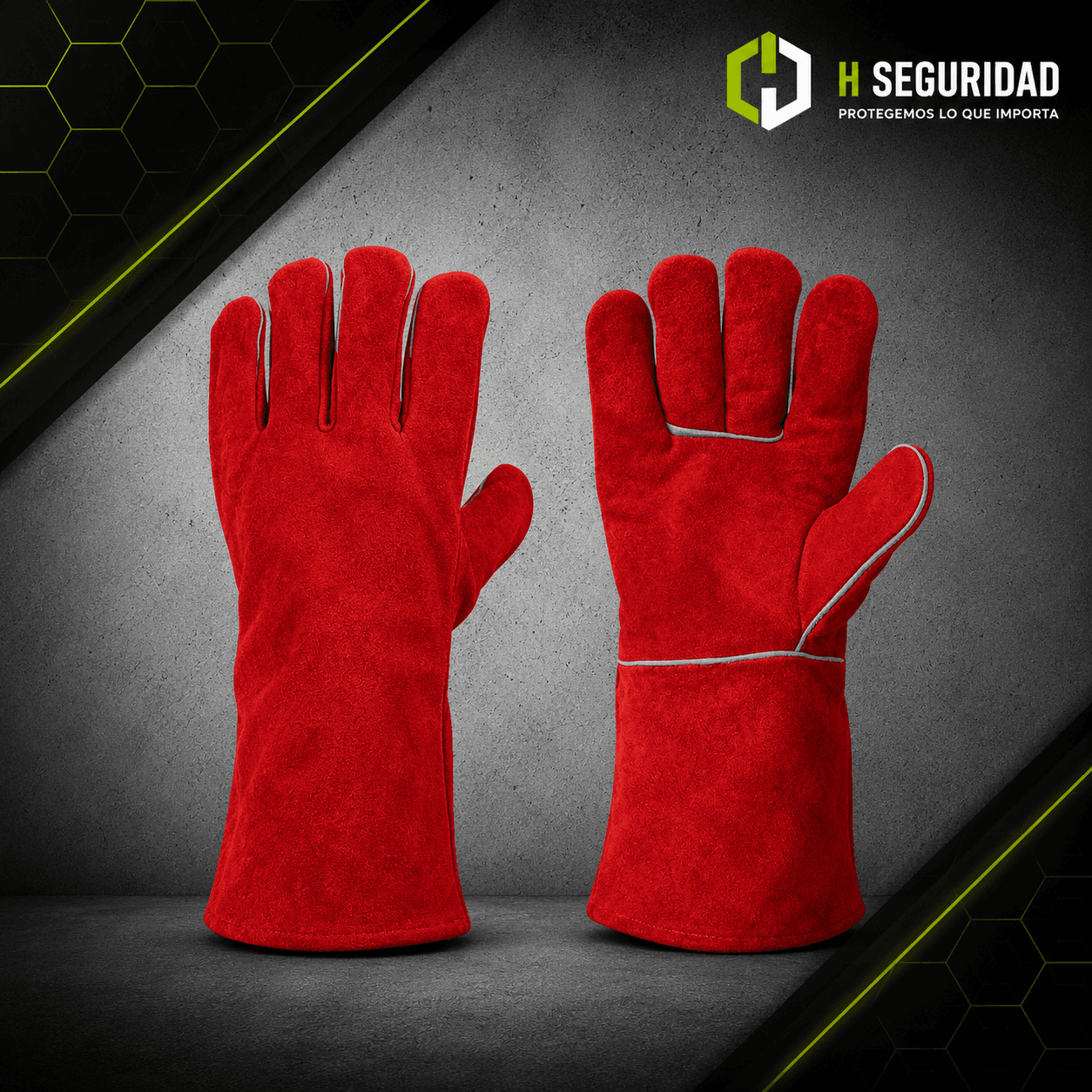 Guante Soldador Rojo L-300 Force Protection