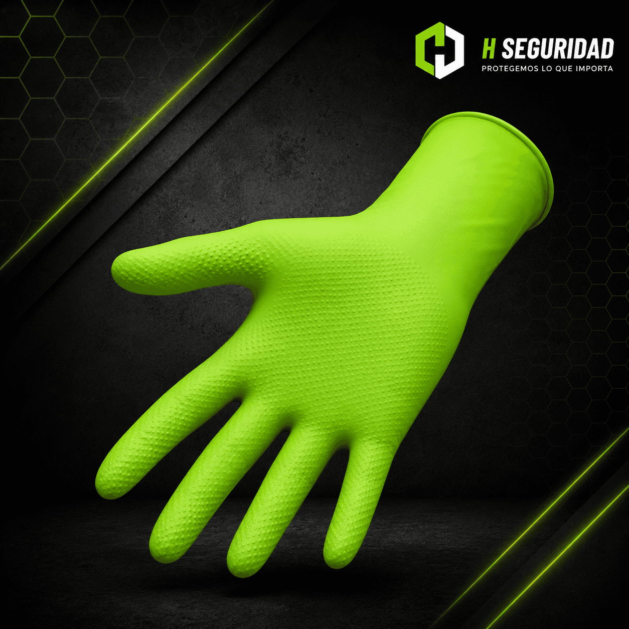 Guantes de Nitrilo Diamantado Extraresistente 8 g