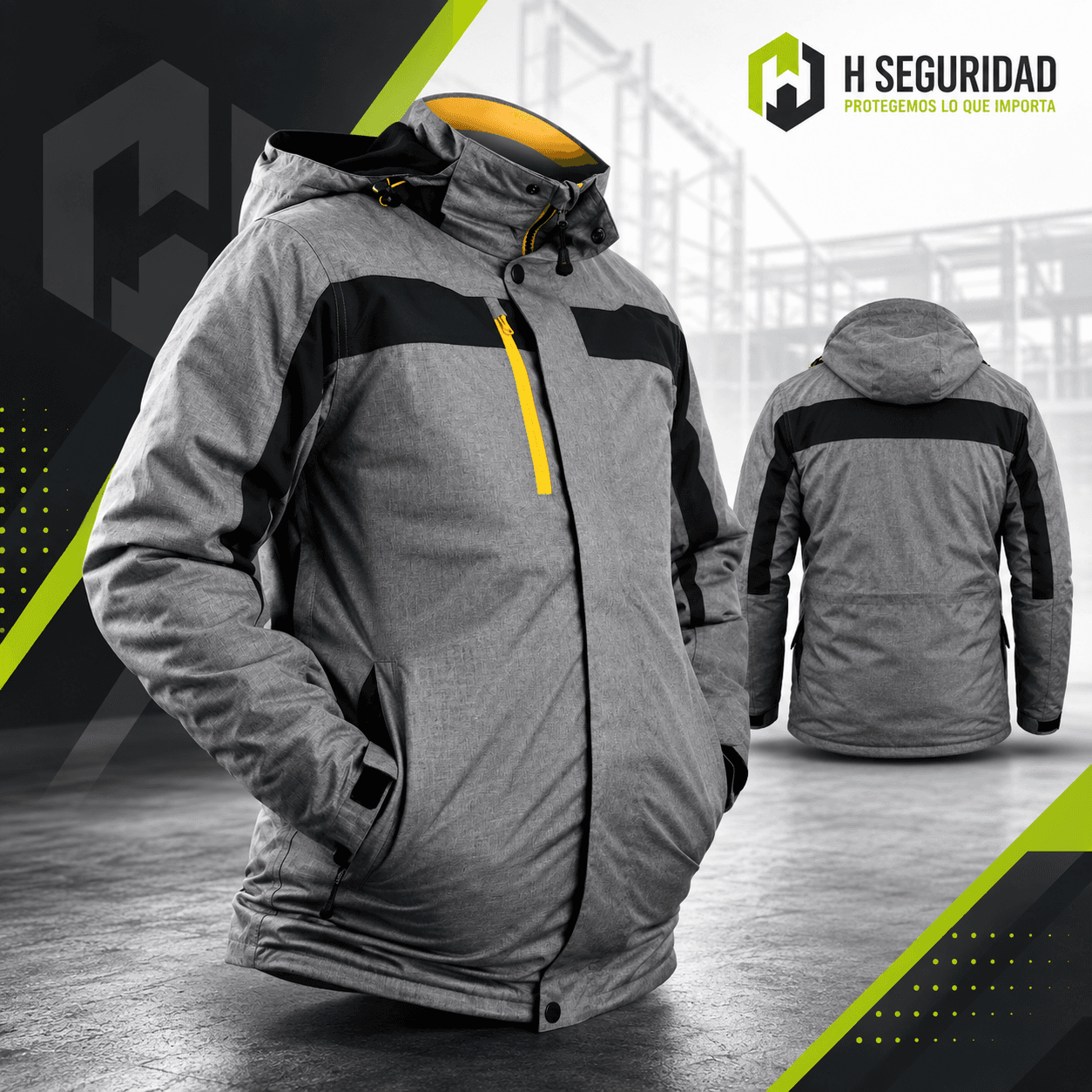 Parka Térmica Indi Pro 3 en 1 Gris/Negro