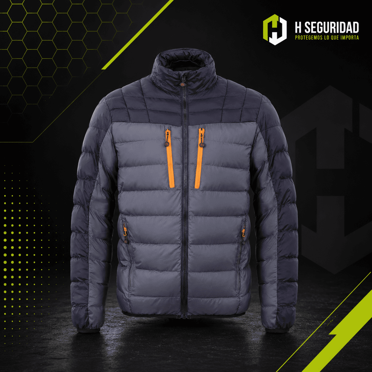 Parka Absolute Zero Hombre Gris/Negro Z-6000